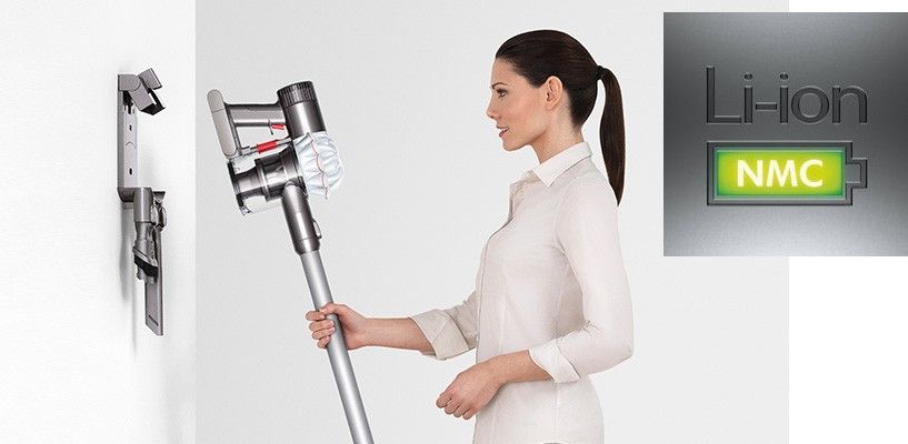 Dyson V6 Total Clean-batería y carga