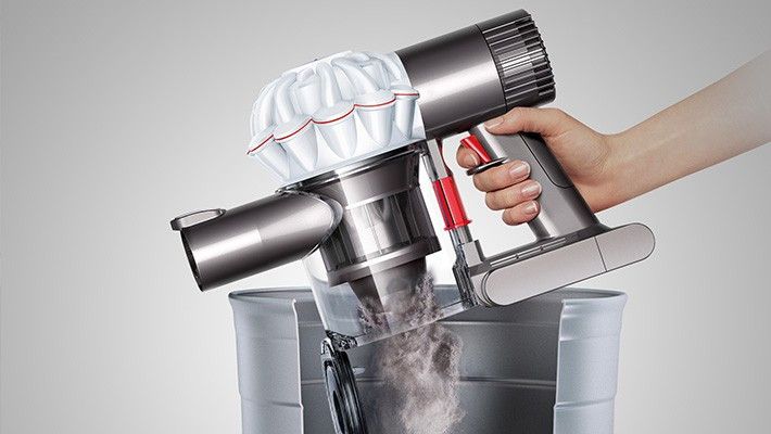 Dyson V6 Total Clean-ciclones-vaciado deposito