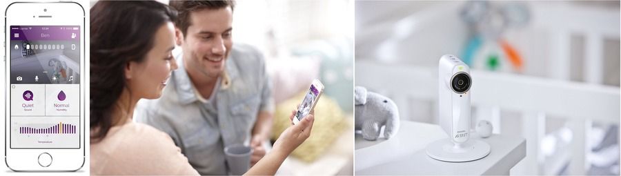 Philips Avent uGrow Smart - Vigilabebés con control de la humedad y temperatura