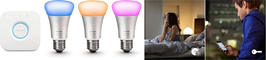 Philips Hue White and Color - Pack de 3 bombillas