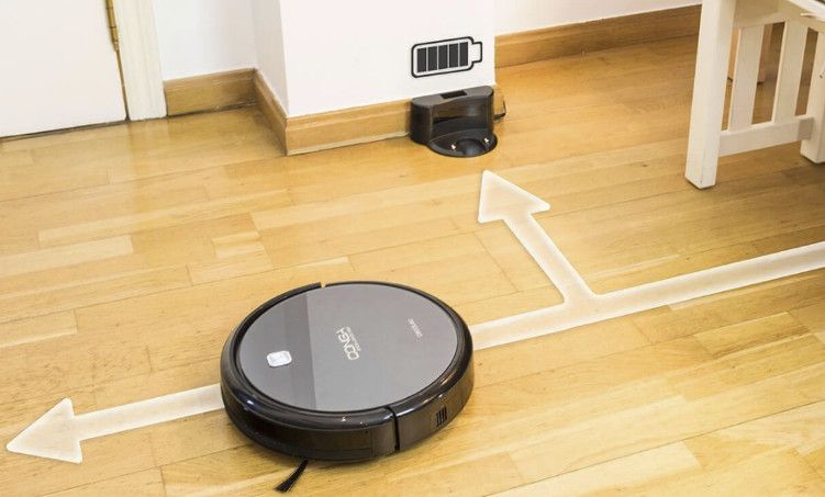 volver a la base de carga-robot aspirador