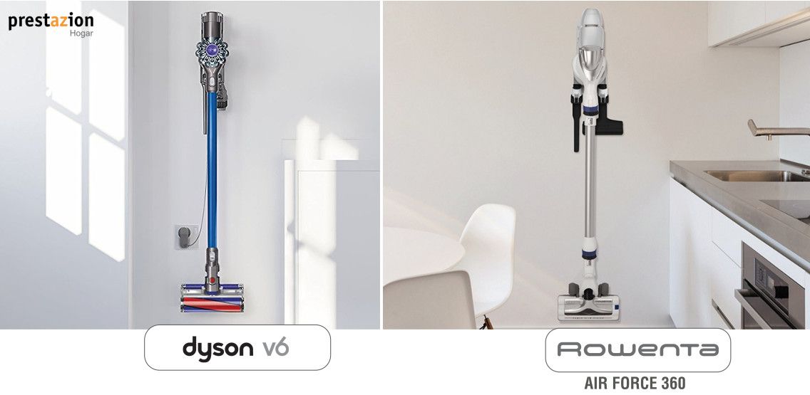 dyson v6 vs rowenta 360 comparativa diseño