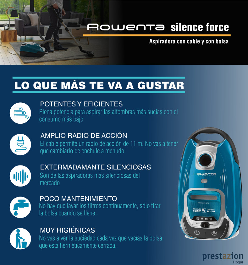 Rowenta Silence Force - compact- ventajas