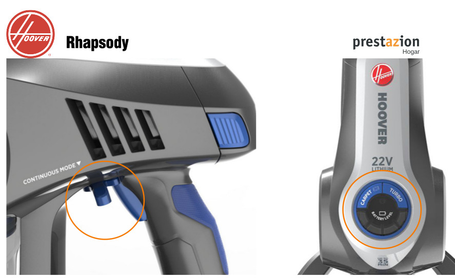 Hoover Rhapsody aspiradora sin cable caracteristicas