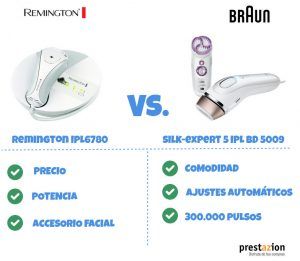 Remington IPL6780 o Braun Silk Expert IPL BD 5009