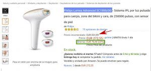 philips lumea precio descuento amazon