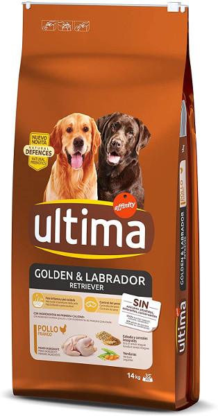 Ultima Pienso para Perros Golden y Labrador Retriever con Pollo