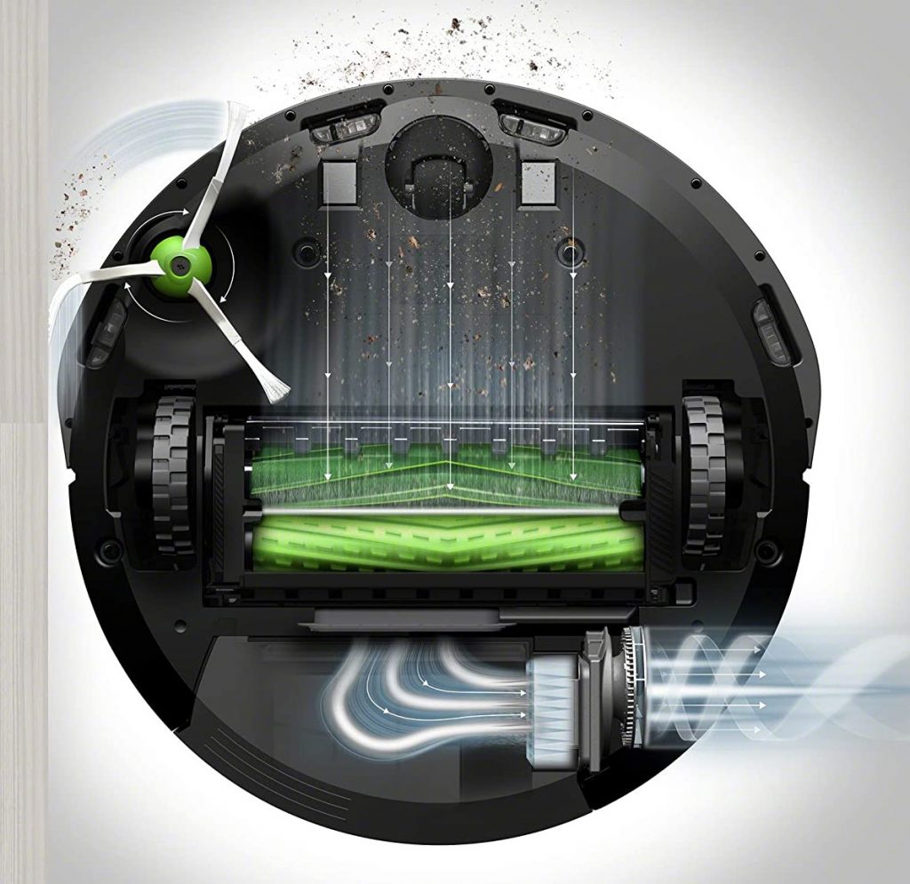 Similitudes entre Roomba i7 vista inferior