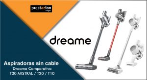 ASPIRADORAS SIN CABLE DREAME T30_T20_T10_comparativa