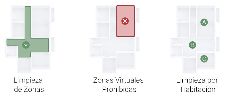 Dreame Bot W10 limpieza por zonas y restriccione