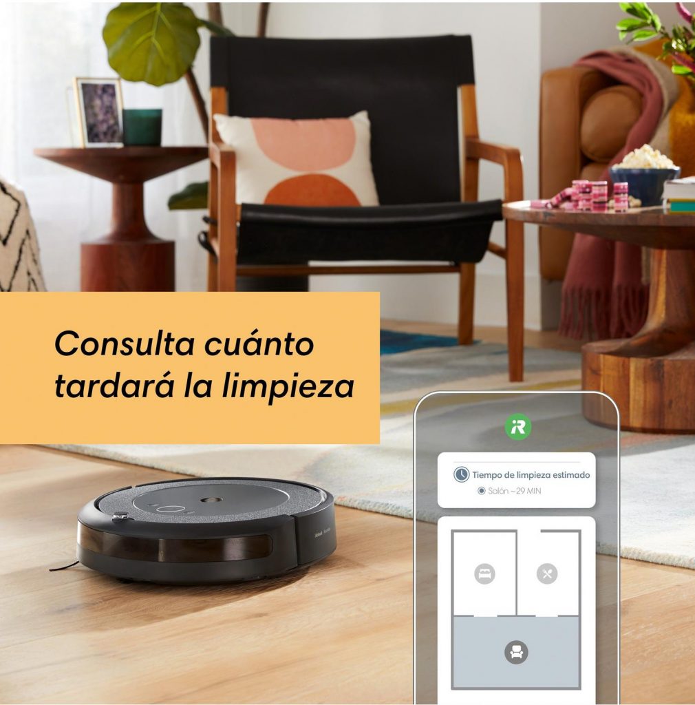 Roomba i5 vs Roomba i3 estimación del tiempo