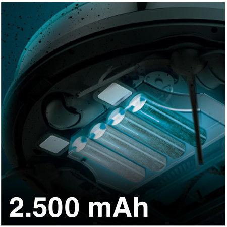 Conga 5290 Ultra vs. Conga Eternal Láser: batería 2500 mah