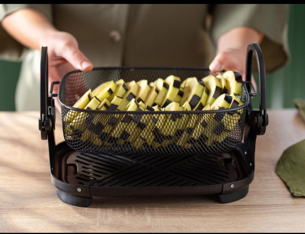 berenjenas a la parmesana en Philips Air Cooker cestillo