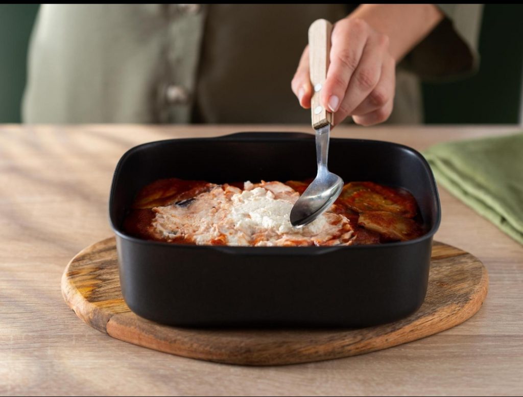 berenjenas a la parmesana en Philips Air Cooker salsa de tomate