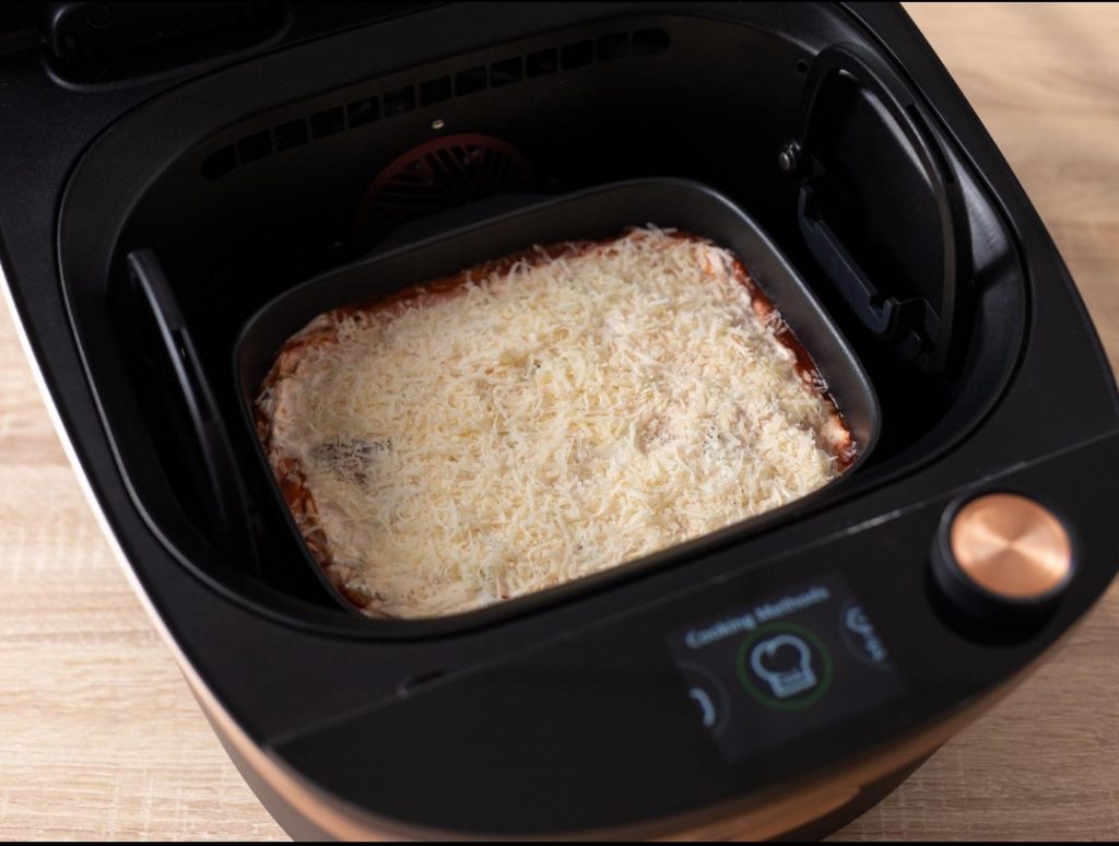 berenjenas a la parmesana en Philips Air Cooker hornear