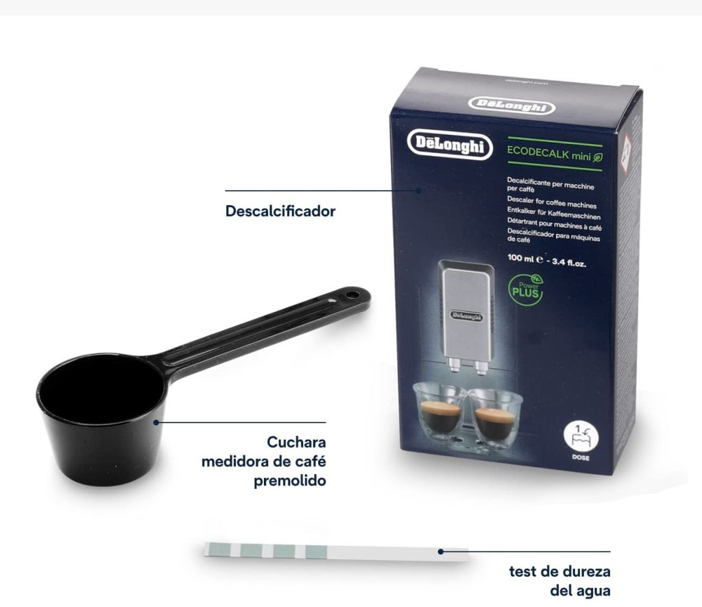 De'Longhi Magnifica Start test dureza del agua / descalcificador