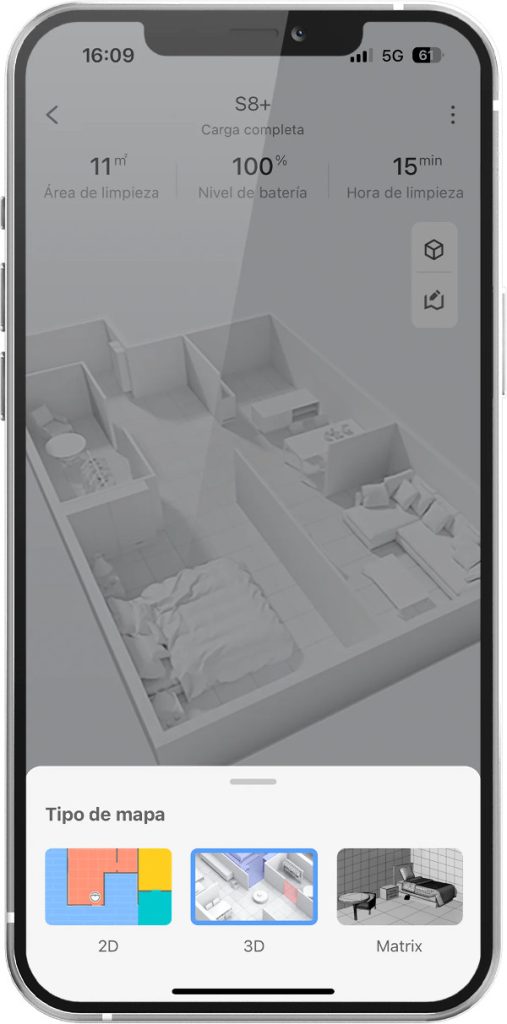 Roborock S8 mapa 3D