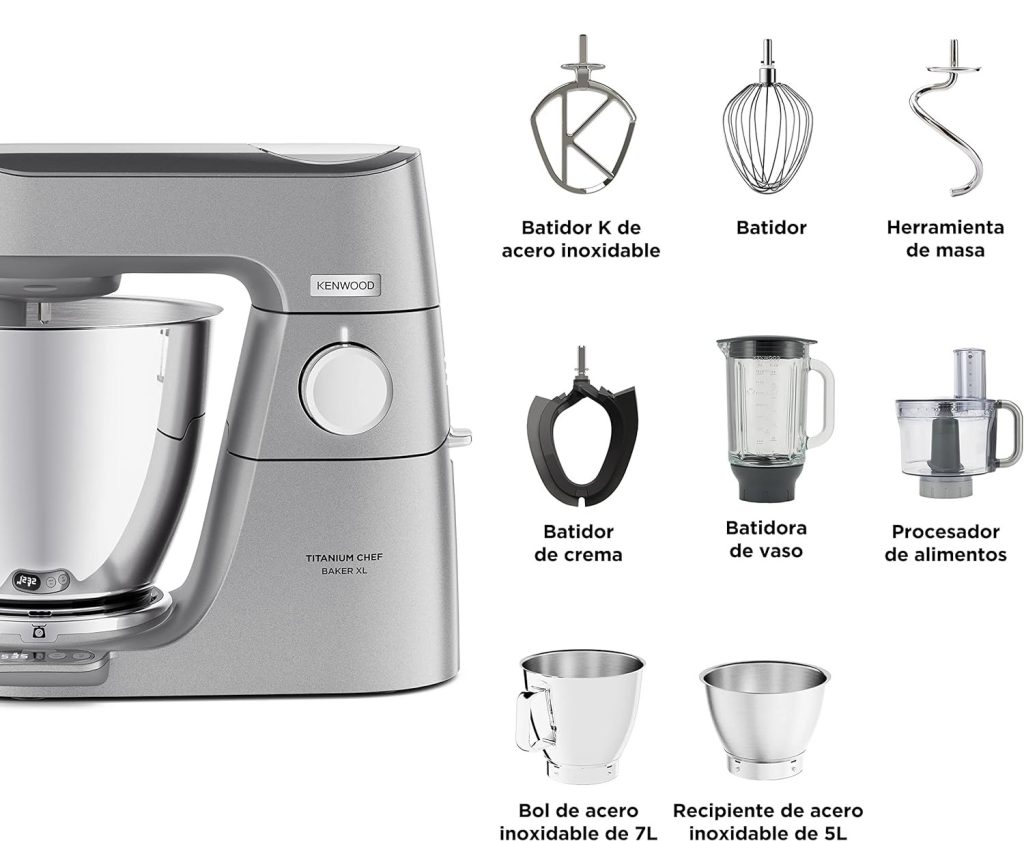 Titanium Chef Baker XL Silver KVL85.124SI incluido