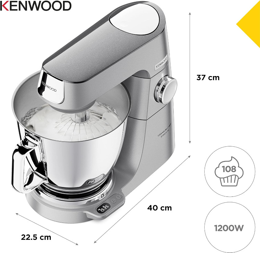 Titanium Chef Baker XL Silver KVL85.124SI medidas